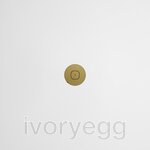 48 ROUND - 1-Gang Casambi Enabled Switch with Metal Faceplate - Brass