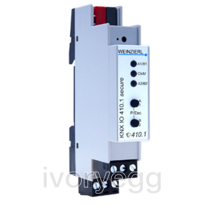 KNX IO 410.1 secure compact binary input with 4 inputs