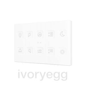 Tecla RGB XL 10. PC-ABS Capacitive push button - 10 buttons - Custom