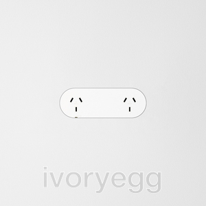Double Outlet - Matte White