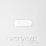Double Outlet - Matte White