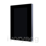 KNX Granite 4.3" Display Panel Black/Space Gray with KNX power panel interface