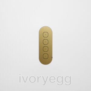 13 FLUSH - 4-Gang Casambi Enabled Switch with Metal Faceplate - Brass
