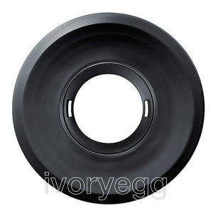 Flat Cover Large Round Black