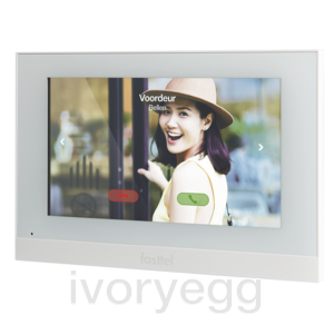 7" monitor, white, only in combination with FT800 series in apartment projects