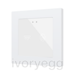 Flat RGB 55 X2. Glass capacitive push button 55x55 - 2 buttons - Custom