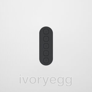 13 FLUSH - 5-Gang Casambi Enabled Switch - Matte Black