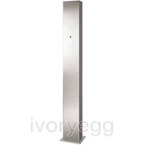 Universal stainless steel design column, 150x17x10 cm