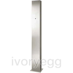 Universal stainless steel design column, 150x17x10 cm