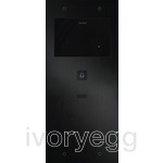 Doorphone Entry SIP Intercom Large, 1 Button without Camera, Black Aluminum