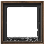 LS 990 1-gang frame, antique brass