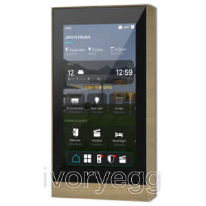 Eclipse KNX Touch Panel 5" V2 - Artisan - Aged Brass