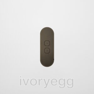 CARBON - 2 Gang Faceplate C Shape in Bronze