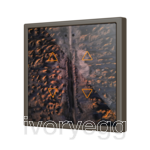 Flat RGB 70 X4. Glass Capacitive push button 70x70 - 4 buttons - 360° Custom