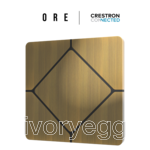 TAP-5 ORE Touch Switch - Cresnet, Brushed Antique Brass