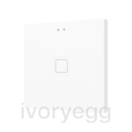 Tecla RGB 1. PC-ABS Capacitive push button - 1 button - White
