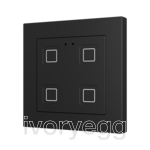 Tecla RGB 55 X4. PC-ABS Capacitive push button 55x55 - 4 buttons - Anthracite