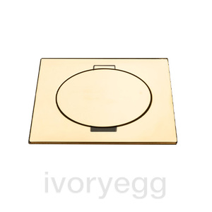 ARPI Tail IP64 Square Empty floor outlet - device not included - Polished Brass