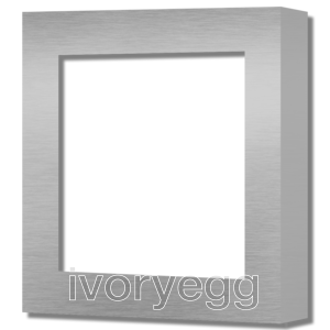 1 Gang Socket Frame - 55mm X 55mm Hole - Stainless Steel