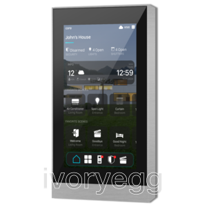 Eclipse KNX Touch Panel 5" V2 - Brushed - Nickel