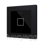 Flat RGB 55 X1. Glass capacitive push button 55x55 - 1 button - Anthracite