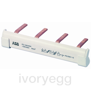Busbar, 1 Phase, 4 Contacts