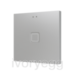 Tecla RGB 1. PC-ABS Capacitive push button - 1 button - Silver