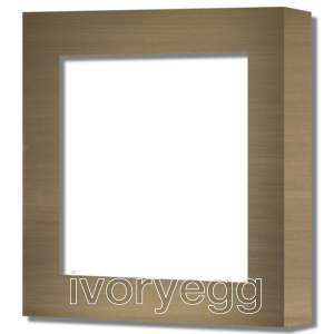1 Gang Socket Frame - 55mm X 55mm Hole - Aged Brass