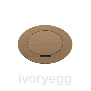 ARPI Tail IP64 Round Empty floor outlet - device not included - Stainless Steel Brushed Bronze