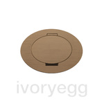 ARPI Tail IP64 Round Empty floor outlet - device not included - Stainless Steel Brushed Bronze