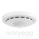 KNX Combi-Presence Detector 360° with room climate sensors, white matt
