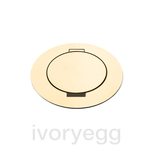 ARPI Tail IP64 Round Empty floor outlet - device not included - Polished Brass