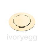 ARPI Tail IP64 Round Empty floor outlet - device not included - Polished Brass
