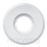 Flat Cover Large Round White