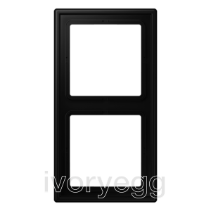 LS 990 2-gang frame, matt graphite black