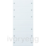 Rocker set 6-gang System 55 pure white(lacquered)