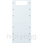 Rocker set 5-gang Plus System 55 pure white(lacquered)