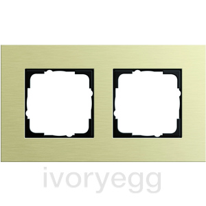 Esprit Frame 2-gang Aluminium light gold
