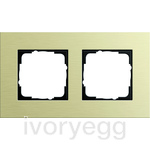 Esprit Frame 2-gang Aluminium light gold