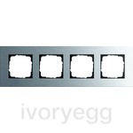 Esprit Frame 4-gang Stainless Steel
