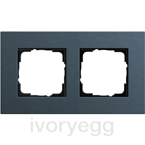 Esprit Frame 2-gang Linoleum-plywood Anthracite