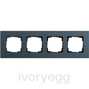 Esprit Frame 4-gang Linoleum-plywood Anthracite