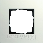 Esprit Frame 1-gang Linoleum-plywood light grey