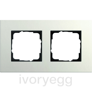 Esprit Frame 2-gang Linoleum-plywood light grey