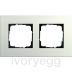 Esprit Frame 2-gang Linoleum-plywood light grey