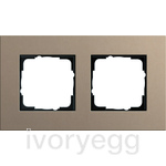 Esprit Frame 2-gang Linoleum-plywood light brown