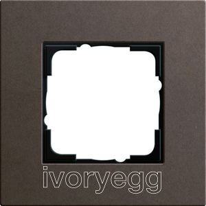 Esprit Frame 1-gang Linoleum-plywood dark brown