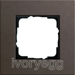 Esprit Frame 1-gang Linoleum-plywood dark brown