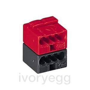 AK1 bus connectors (red / black)