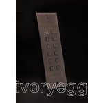 Access keypad Bronze matt stand-alone + wiegand + proxy flush-mounted 55x211